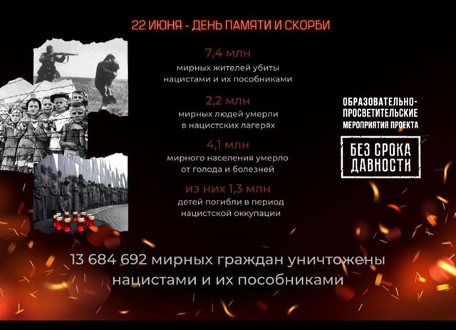 22 июня - День памяти и скорби.